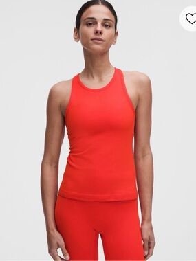 lululemon Align™ Waist-Length
Racerback Tank Top cherry ember 10